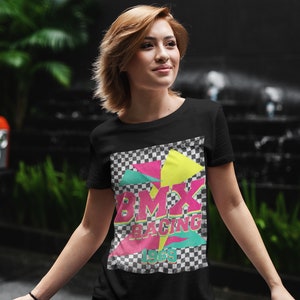 BMX Checkered/Retro BMX/ BMX Racing Unisex Jersey Short Sleeve Tee