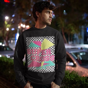 Supercross / Retro Supercross / 80&#39;s Supercross / Vintage Supercross /Unisex Heavy Blend Crewneck Sweatshirt
