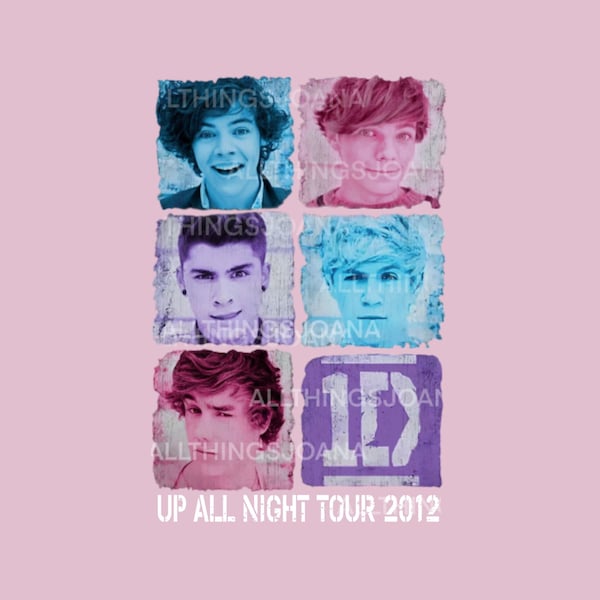 One Direction Up All Night Tour 2012 Shirt Png, Harry Styles Selfie Shirt, 1D