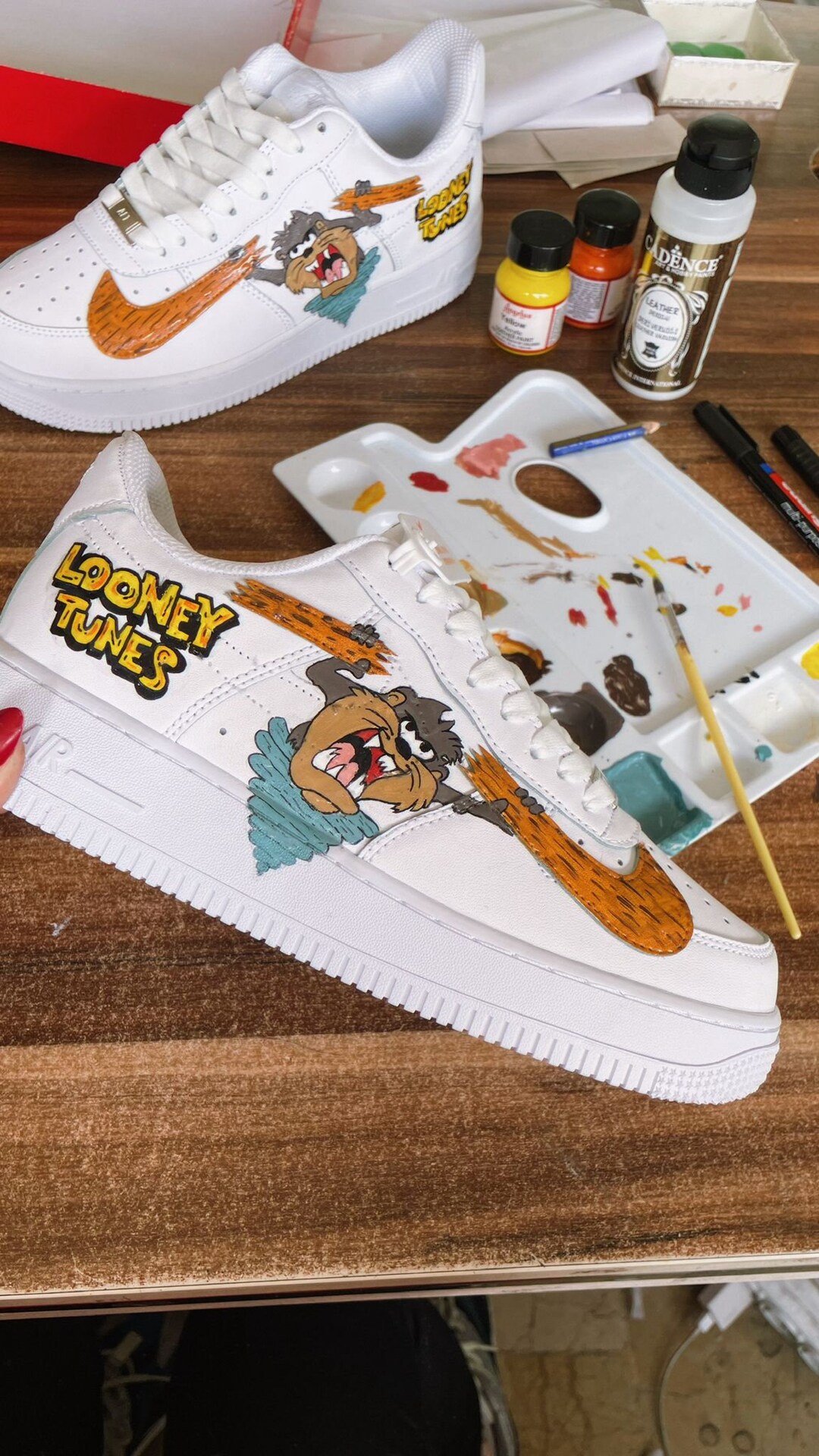 looney tunes custom shoes