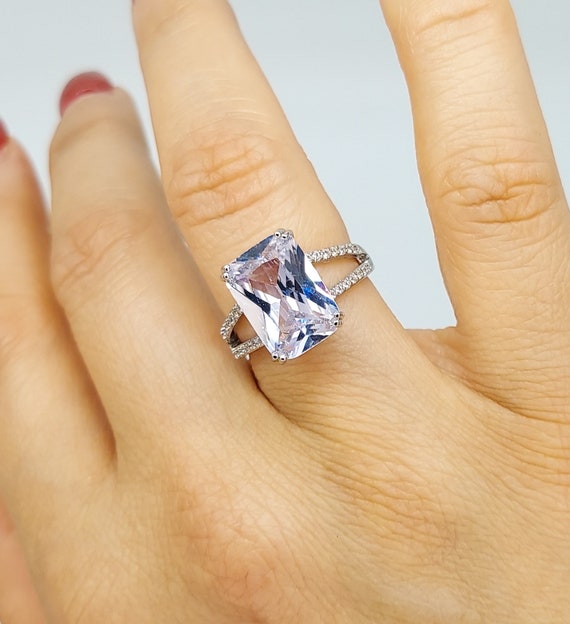 Big cubic zirconia shop engagement rings