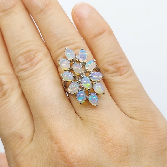 Opal Ring Finger Ring Natural Amazing Opal Gemstone Ring Fire Stone Boho  Ring 925 Sterling Silver Solid Ring Handcrafted Charm Ring - Etsy