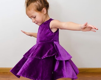 Purple Party Twirl Dress