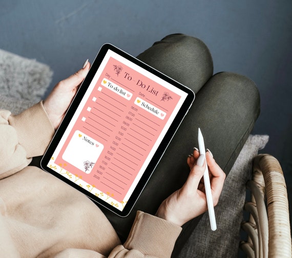 PDF Digital Downloadable Todo List Etsy