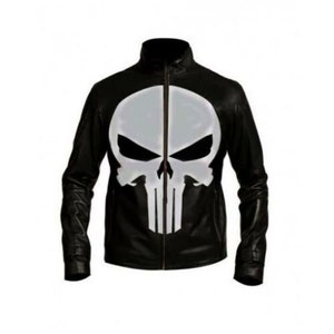Punisher riding best sale jacket