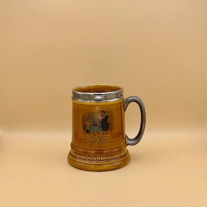 Kitschy Elijah Cotton Lord Nelson Ware Good Husband VINTAGE Large Ceramic Beer Stein Mug