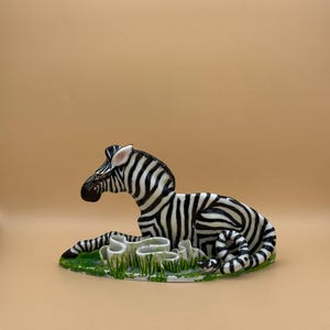 Vintage Porcelain Zebra - Etsy