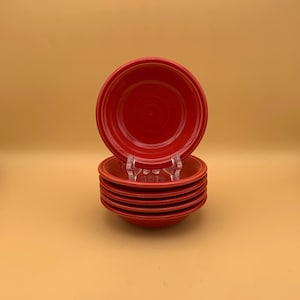 Set of Six Fiestaware Homer Laughlin Persimmon Small Fruit | Dessert Bowls
