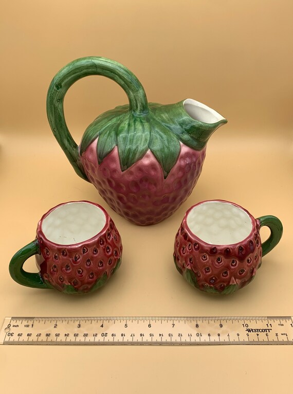 RARE Studio Nova 535 Strawberry Pitcher & Mugs - Etsy