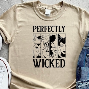 Perfectly Wicked Shirt, Disney Halloween Shirt, Halloween Women's Shirt, Disney Witch Shirt, Funny Halloween Shirt, Halloween Party Outfit