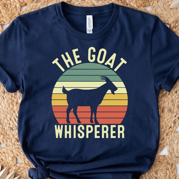 The Goat Whisperer Shirt, Retro Goat Shirt, Goat  Shirt, Farm Life Shirt, Gift For Goat Lover, Cute Goat Shirt, Unisex T-shirt