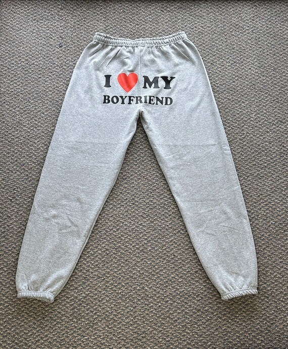 I Love My Boyfriend Sweatpants, I Love My Girlfriend Sweatpants, Pantalons  de survêtement personnalisés I love my copain mari petite amie, - Etsy  France