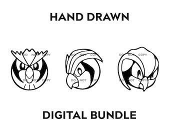 Pidgey Pidgeotto Pidgeot - Digital Download