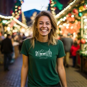 Silent Night, Holiday Shirt, Christmas Shirt
