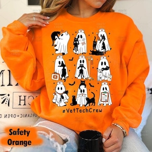 Vet Crew Halloween Sweatshirt, Vet Tech Halloween Tshirt, Vet Squad Tee, Vet Tech Boo Crew Shirt, Veterinarian Halloween, Vet Assistant Gift