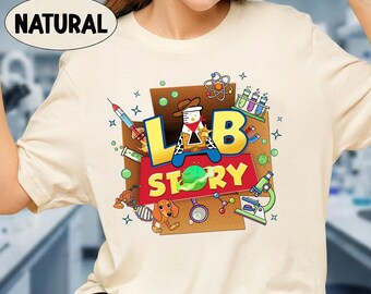 Camiseta de la Semana del Laboratorio 2026, camiseta de Técnico de Laboratorio Médico, Asistente Médico Barb, Camiseta del Equipo de la Semana del Laboratorio de Técnico de Atención al Paciente, Estilo de Dibujos Animados Retro MLS MLT