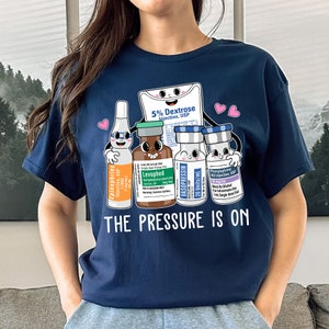 A team of friendly IV bottle characters, illustrated to promote positivity in medical settings