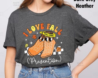 Fall Nurse Shirt, Thanksgiving Nurse Sweater, I Love Fall Prevention Shirt, Fall Risk Bracelet DPT SPT Pta Crewneck, Physical Therapy Shirt