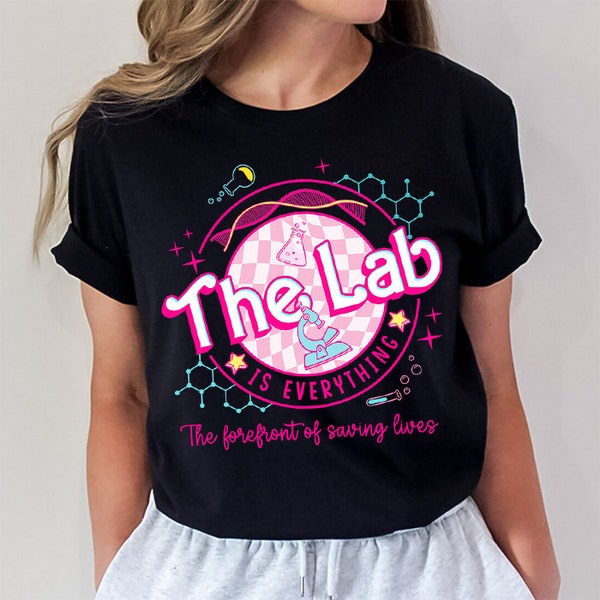 Pink Retro Lab Week 2024 shirt, Medical Lab Science Sweatshirt, Laboratory Gifts, Lab Tech Team Shirt, Med tech Shirt, Lab Scientist Sweater