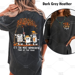 Halloween ER Nurse Shirt, Halloween Nurse Shirt, ER Boo Crew Funny ER Ed Nurse Tech Shirt Emergency Room Rn Tshirt Emergency Department Gift