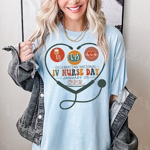 Happy IV Nurses Day Shirt, Hand-Drawn Infusion Nurse Appreciation Day, IV Nurses Week, Infusion Nurses, Thank you Nurse Gifts, RN Sweatshirt