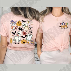 Halloween ER Nurse Shirt, Halloween Nurse Shirt,ER Boo Crew Funny ER Ed Nurse Tech Shirt,Emergency Room Rn Tshirt, Emergency Department Gift