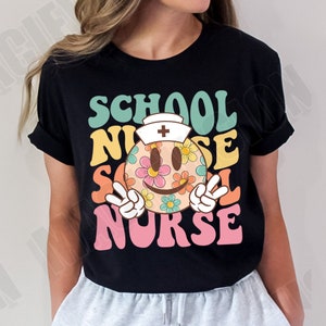 School Nurse Shirt, Smile School Nurse Shirt, Elementary School Nurse Sweatshirt,Nurse Appreciation Gifts,Back to School Last Day of school