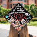 Photo Nurse Graduation Cap Topper I Did It For Them, Your Photos Custom Grad Cap, Custom Nursing RN BSN Stethoscope Grad Cap Topper Gift