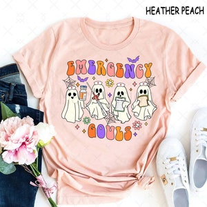 T-shirt Humoristique "Funny Doctor Ghost" - Halloween, Infirmière, Unisexe, Neuf