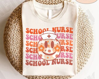 School Nurse Shirt, Smile School Nurse Shirt, Elementary School