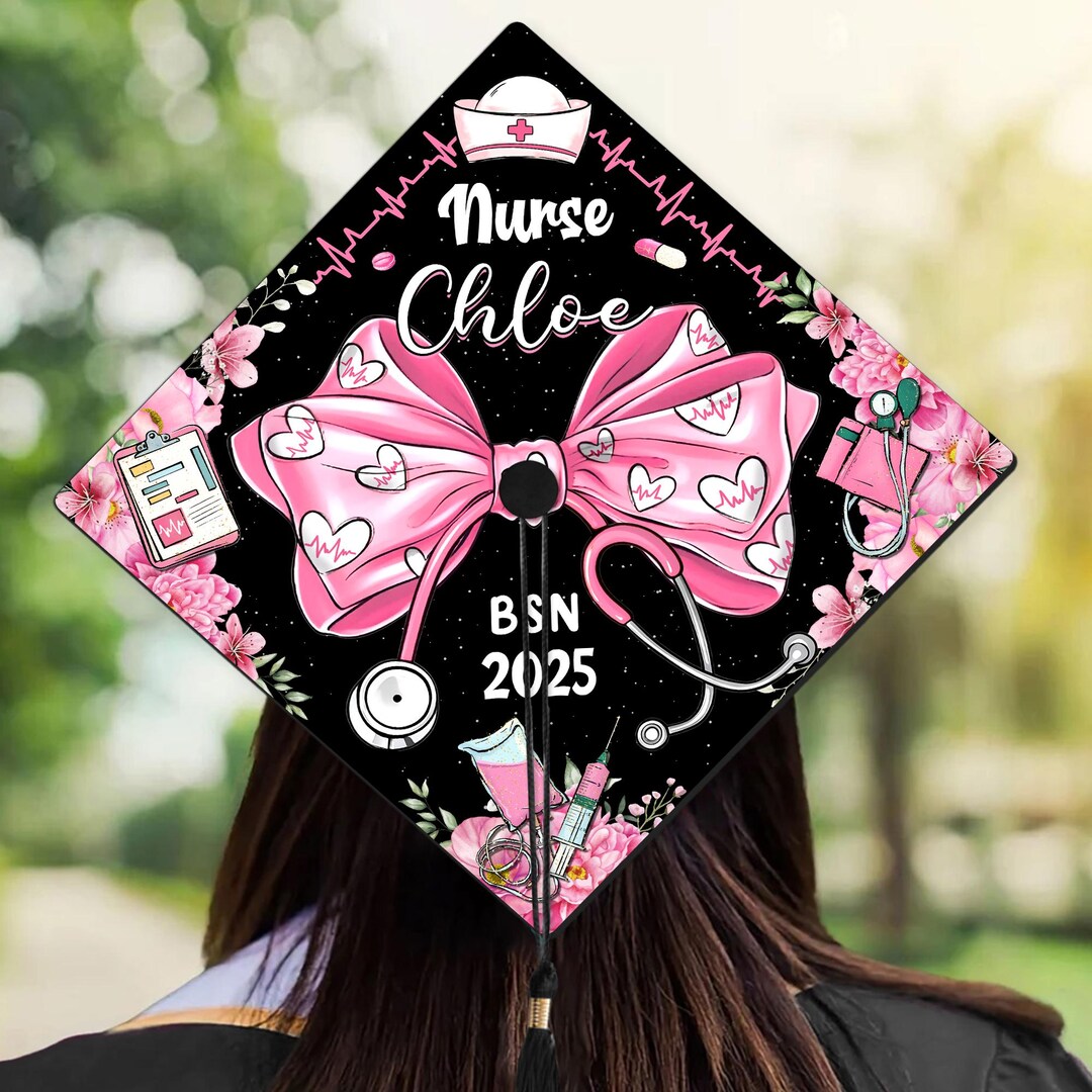 RN Grad Cap Topper, Nurse Graduation Cap Topper, Class of 2025, New ...