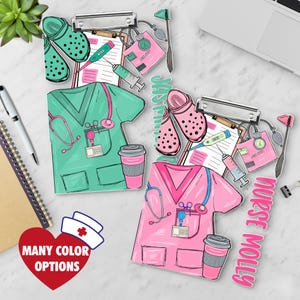 Personalized Nurse Gifts, Custom Nurse Clipboard With Name Gift for New Nurse Graduation Nurse Doctor Cna Rn Icu Nurse LPN Medical Assistant