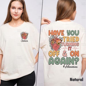Funny Cardiac Nurse Sweatshirt, Funny Anatomical Heart Shirt, Adenosine Quote Nursing Students Unisex Shirt, Cardiology Gift Nursing Student