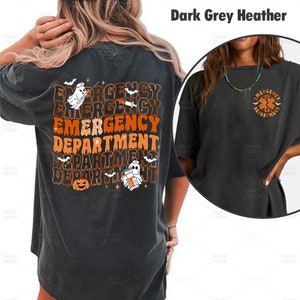 Halloween Emergency Department Shirt, Halloween ER Nurse Shirt, ER Crew Funny ER Ed Nurse Tech Shirt, Emergency Room Group Team Tshirt Gift