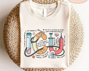 ICU Crew T-Shirt, Funny Icu Nurse Shirt, Critical Care Er Ed Rn Respiratory Therapist Rt Tshirt, Nurses Week Thank you Gift Propofol