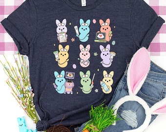 Easter Candy Ultrasound Tech Shirt, Easter Sonographer Shirt, Sonographer Gifts, Cardiac Neuro Team Easter Ultrasound Gift Bunnies Sono Tech