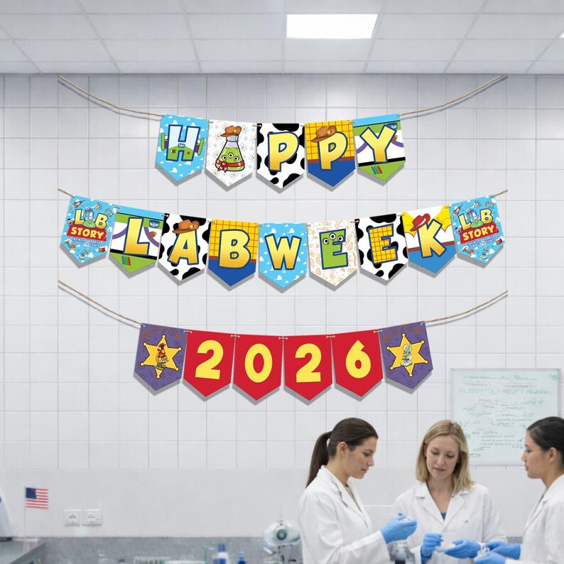 Lab Week 2026 Lab Story Banner Decor, Medical Staff Lab Tech Clinic ...