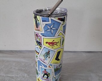 20 oz Loteria  Sublimated Tumbler