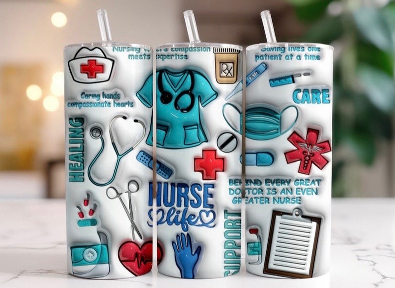 Nurse 20oz Sublimated Tumbler image 1