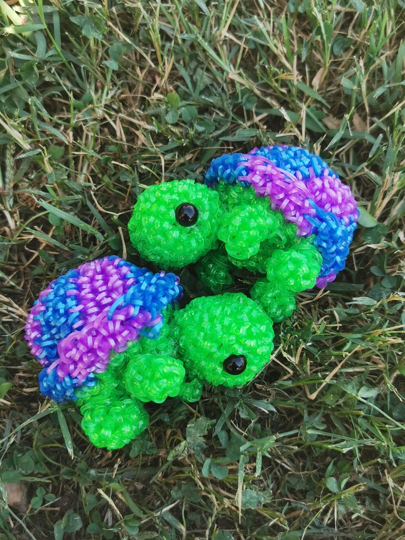 Rainbowloom Loomigurumi Turtle - Etsy