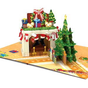 NOTTE PRIMA DI NATALE Carta pop-up, Cartoline 3D, Cartolina di Natale, Biglietti d'auguri, Carta regalo di buon compleanno, carta fatta a mano