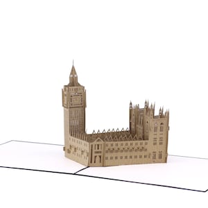 Big ben Pop Up Card, 3D Cards, Birthday Card, Greeting Cards,Happy Birthday Gift card,handmade card,paper craft,flower card,
