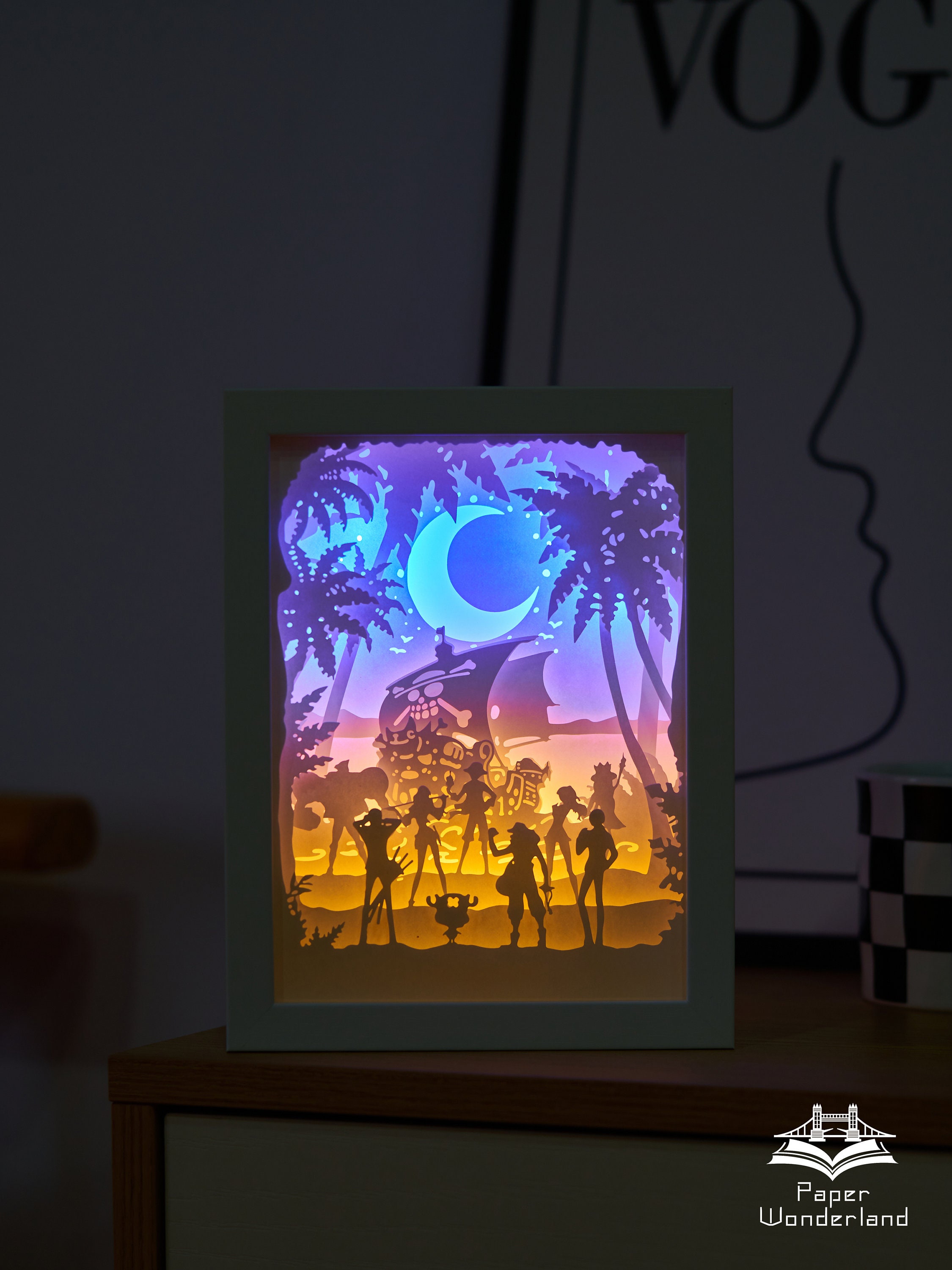 Papercut Light Box Paper Carving Light Box Night Light 3d