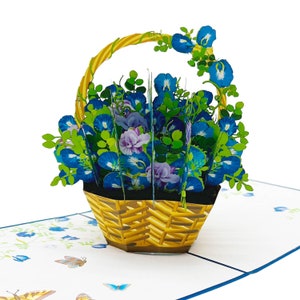 Schmetterling Erbse Pop Up Karte, 3D Karten, Weihnachtskarte, Grußkarten,Happy Birthday Geschenkkarte,handgemachte Karte,Papier Handwerk,
