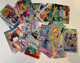 1x Sailor Moon Collector Cards | Vintage 90s | Tsukino Usagi, Mizuno Ami, Hino Rei, Kino Makoto, Aino Minako