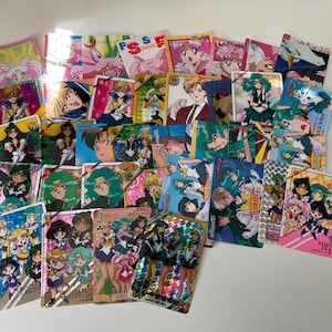 1 tarjeta de colección de Outer Senshi / Vintage de los 90 / Sailor Pluto, Sailor Uranus, Sailor Neptune, Sailor Saturn, Sailor Chibi Moon / Sailor Moon