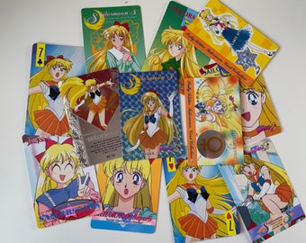1x Sailor Venus Sammelkarte | Vintage 90er Jahre | Mina, Aino Minako, Sailor V | Sailor Moon