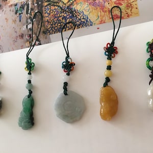 Handmade Chinese Style Jade Phone Charm/ Jade Pendant/ Jade Phone Charm/ Vintage Style Charm/ Phone Charm Jade/ Lucky Jade Pendant/ Gifts