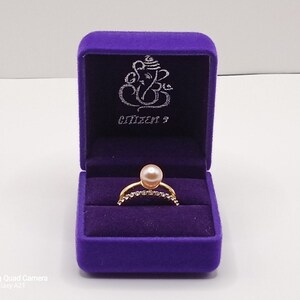 Natural pacific pearls ring (Free size)