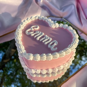 Custom Fake Cake Jewelry Box with Mirror- Viral Fake Cake - Coquette Room Vanity Decor